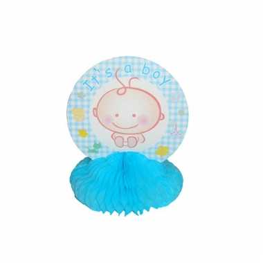 Baby blauwe tafeldecoratie speelgoed