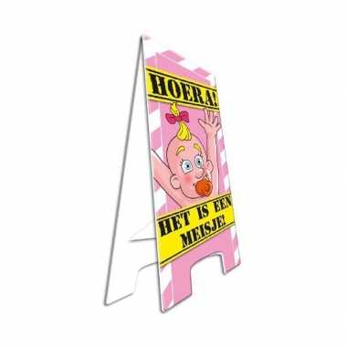 Baby  Geboorte bord hoera een meisje speelgoed