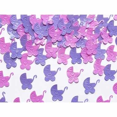 Baby geboorte meisje confetti kinderwagens speelgoed