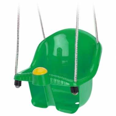 Baby groene peuterschommel touw speelgoed