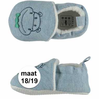 Baby jongens pantoffels nijlpaard maat / speelgoed