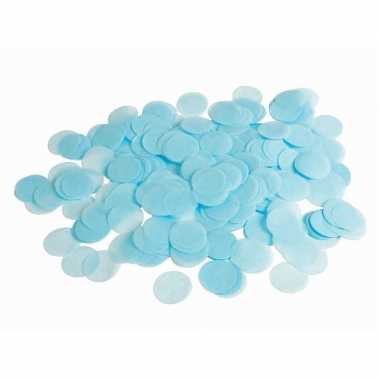 Baby licht blauwe papieren confetti gram speelgoed