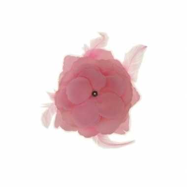 Baby roze bloem haar cm speelgoed