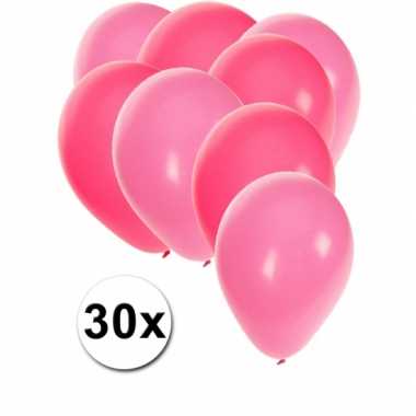 Baby  Roze lichtroze feestballonnen x speelgoed