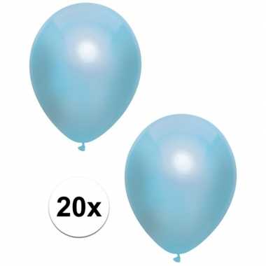 Baby x blauwe metallic ballonnen speelgoed