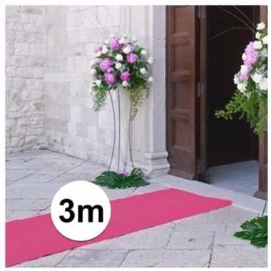 Babyroze versiering meter lopers bij meter breed speelgoed