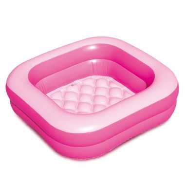 Roze opblaasbaar zwembad babybadje speelgoed