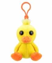 Baby eend sleutelhangertje speelgoed