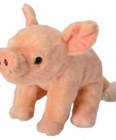 Baby knuffel pluche biggetje roze speelgoed