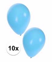Baby lichtblauwe party ballonnen x speelgoed 10153218