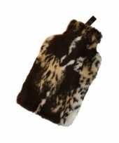 Baby luxe kado kruik hyena nep bont speelgoed