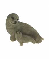 Baby polystone beeldje zeehond speelgoed 10068998