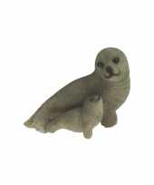 Baby polystone beeldje zeehond speelgoed