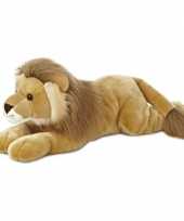 Baby safaridieren knuffels leeuw bruin speelgoed