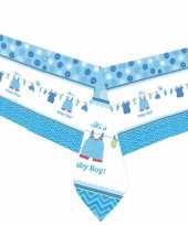Baby tafelkleed geboorte jongen speelgoed