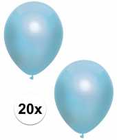 Baby x blauwe metallic ballonnen speelgoed 10152972