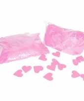 Baby x trouwdecoratie roze hartjes confetti speelgoed