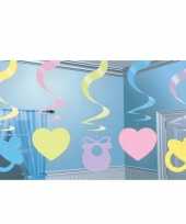 Babyshower decoratie slingers speelgoed