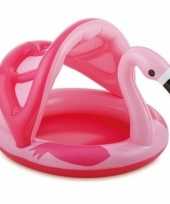 Flamingo zwembad dakje opblaasbaar baby kinderen speelgoed