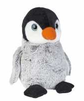 Grijze pluche baby pinguin knuffel speelgoed