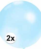 X ronde ballonnen baby blauw helium of lucht speelgoed